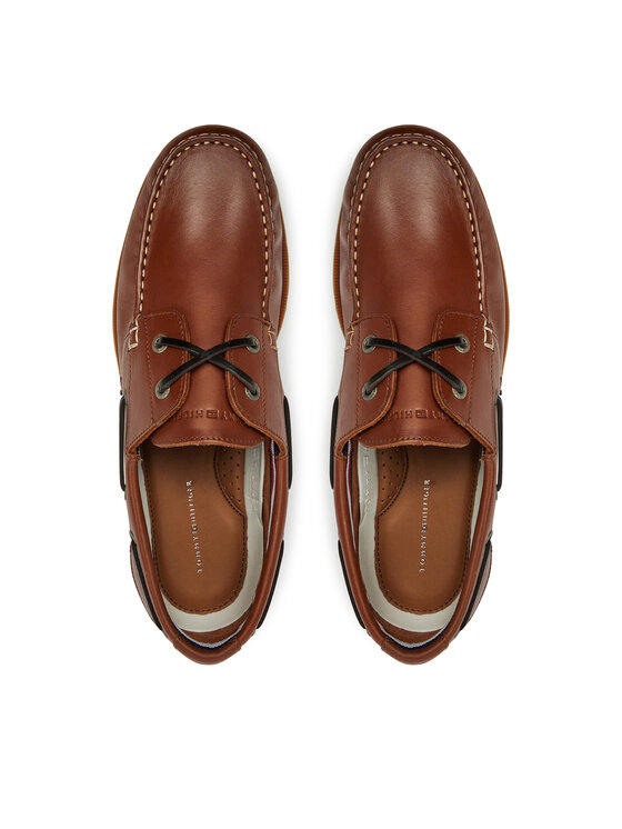 Tommy Hilfiger Обувки Tommy Hilfiger Th Boat Shoe Core Lth FM0FM05569 Кафяв