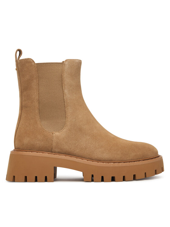 MICHAEL Michael Kors Klassische Stiefeletten MICHAEL Michael Kors Asher Flat Bootie 40F5ASFE5S Beige
