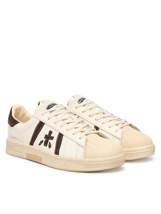 Premiata Sneakersy Premiata Russell Var 8556 Kremowy