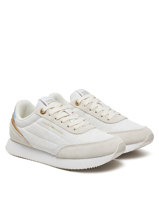 Tommy Hilfiger Sneakers Tommy Hilfiger Essential Runner FW0FW08332 Bianco