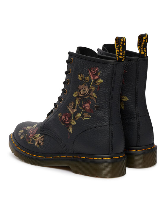 Dr. Martens Turistická obuv Dr. Martens 1460 Decayed Roses DM32070001 Černá