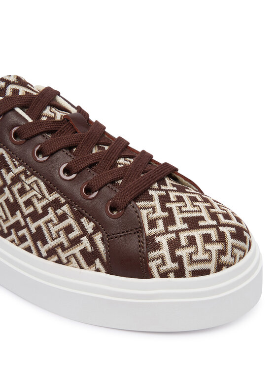Tommy Hilfiger Laisvalaikio batai Tommy Hilfiger Chic Platform Monogram FW0FW09398 Ruda
