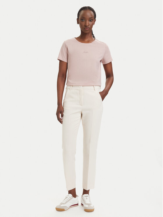 BOSS BOSS Футболка C_Elove 50554696 Світло-рожевий Slim Fit