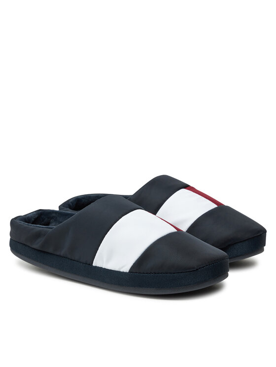 Tommy Hilfiger Papuče Tommy Hilfiger Flag House Shoe FM0FM05228 Tmavomodrá