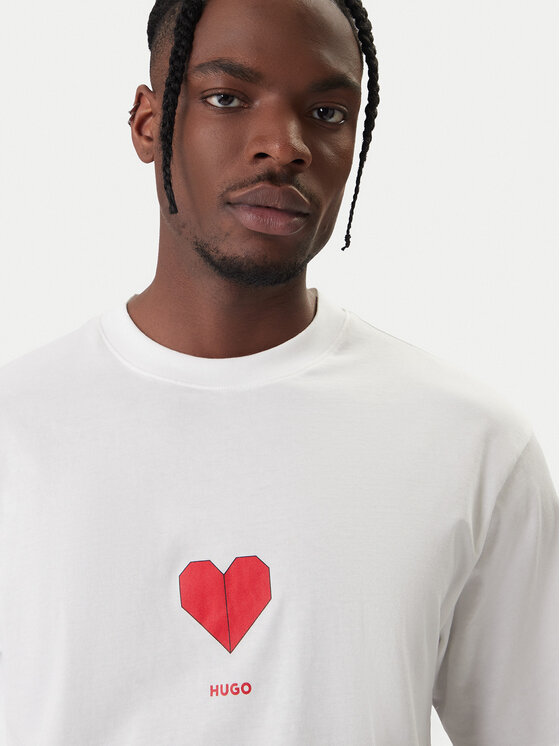 HUGO HUGO Camiseta Dalentin 50553429 Blanco Relaxed Fit