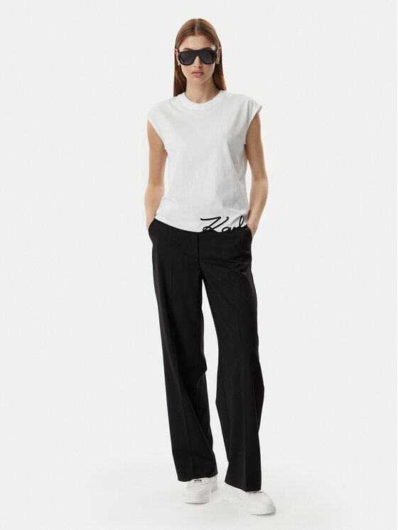 KARL LAGERFELD KARL LAGERFELD Camiseta B2W17018 Blanco Regular Fit