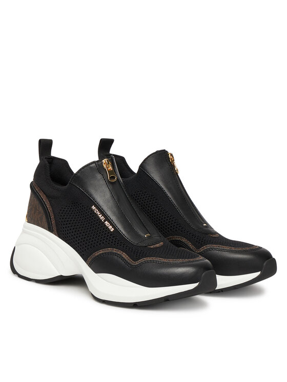 MICHAEL Michael Kors Снікерcи MICHAEL Michael Kors Zuma Mixed-Media Trainer 43F5ZUFP1L Чорний
