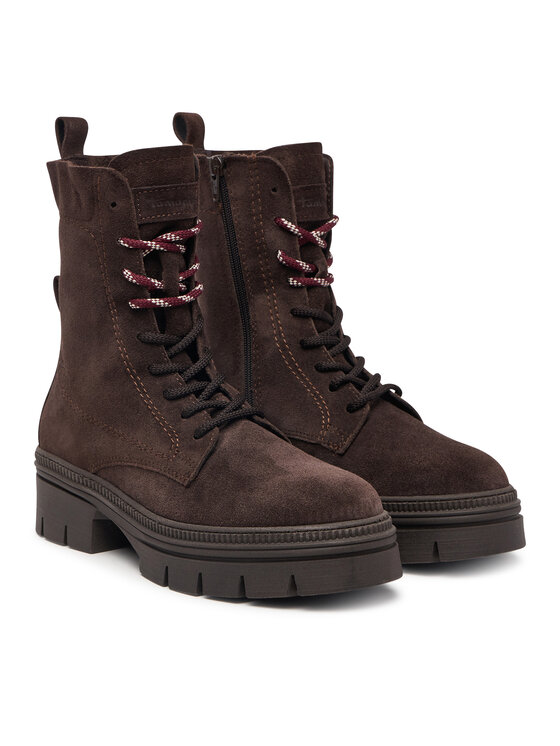 Tamaris Schnürschuhe Tamaris 1-25216-47 Dunkelbraun