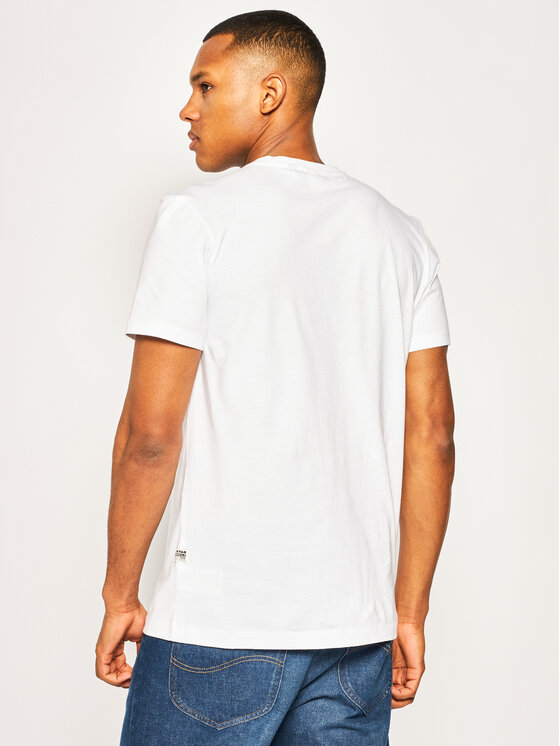 G-Star Raw G-Star Raw Majica Base-S D16412-336-110 Bela Regular Fit