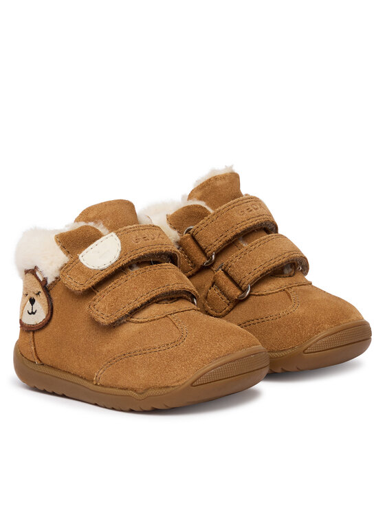 Geox Kotníková obuv Geox B Macchia Girl B664PA 00022 C6627 Hnědá