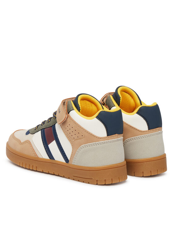 Tommy Hilfiger Sneakersy Tommy Hilfiger High Top Lace-Up/Velcro Sneaker T1X9-35229-1269 S Kolorowy