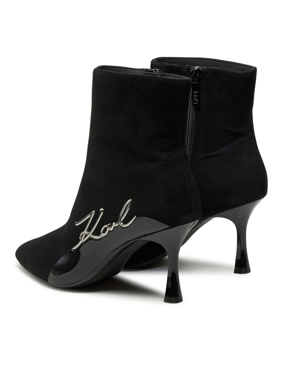 KARL LAGERFELD Īsie zābaki KARL LAGERFELD KL32744 Melns