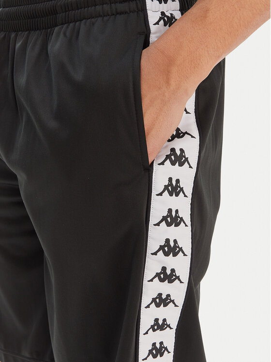 Kappa Kappa Sportske kratke hlače Banda Treadwellz 304KQ20 Crna Regular Fit
