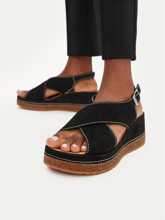 Clarks Босоніжки Clarks Kassanda Step 26177299 Чорний