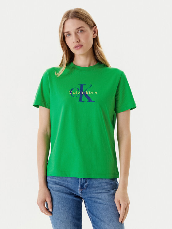 Calvin Klein Jeans Calvin Klein Jeans T-shirt Hero Classic LV047B865G Verde Regular Fit