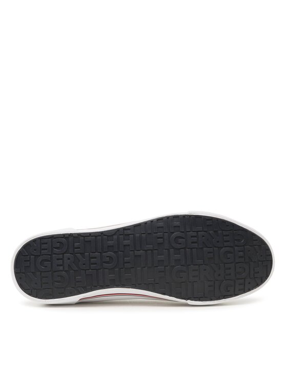 Tommy Hilfiger Tenisówki Tommy Hilfiger Core Corporate Vulc Canvas FM0FM04560 Biały