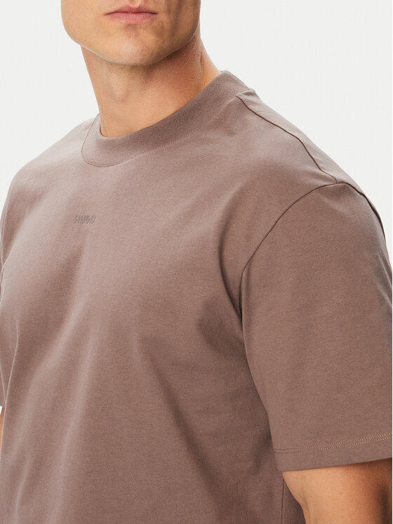 HUGO HUGO Camiseta Dapolina 50488330 Marrón Regular Fit
