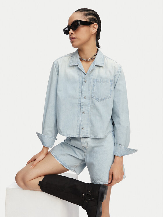 G-STAR G-Star Raw Farmer rövidnadrág Jett D28386-E352 Világoskék Regular Fit