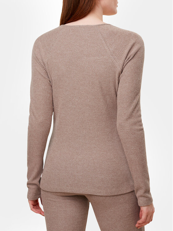 Triumph Triumph Maglietta del pigiama Thermal MyWear Top LSL 10216551 Beige Regular Fit