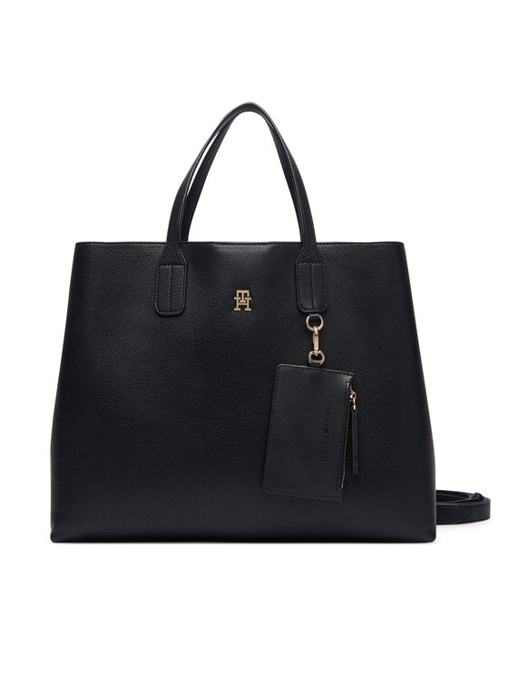 Tommy Hilfiger Borsetta Tommy Hilfiger Th Icon Satchel AW0AW18723 Nero