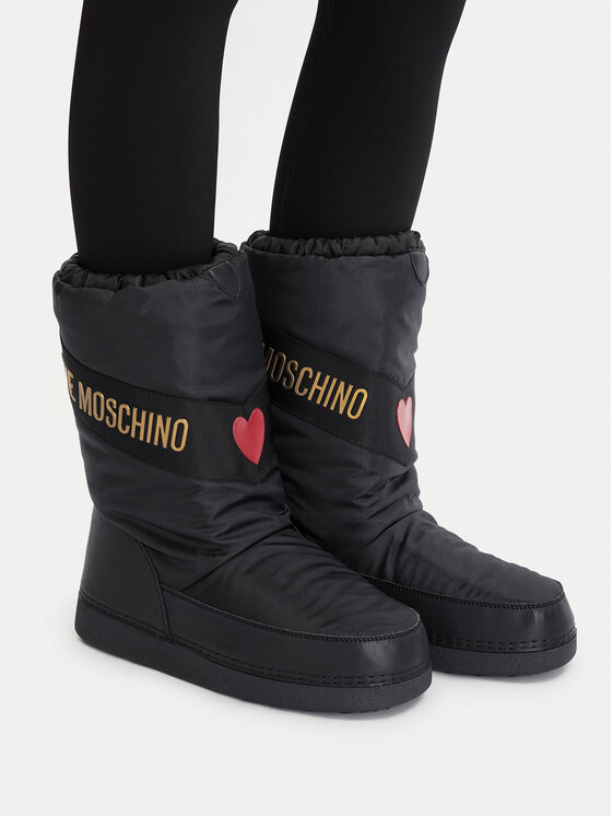 LOVE MOSCHINO Апрески LOVE MOSCHINO JA24032G0NISY000 Черен