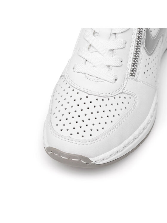 Rieker Sneakers Rieker N4340-80 Alb