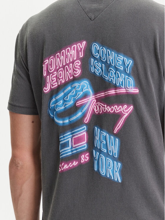 Tommy Jeans Tommy Jeans T-shirt Novelty DM0DM21829 Grigio Regular Fit