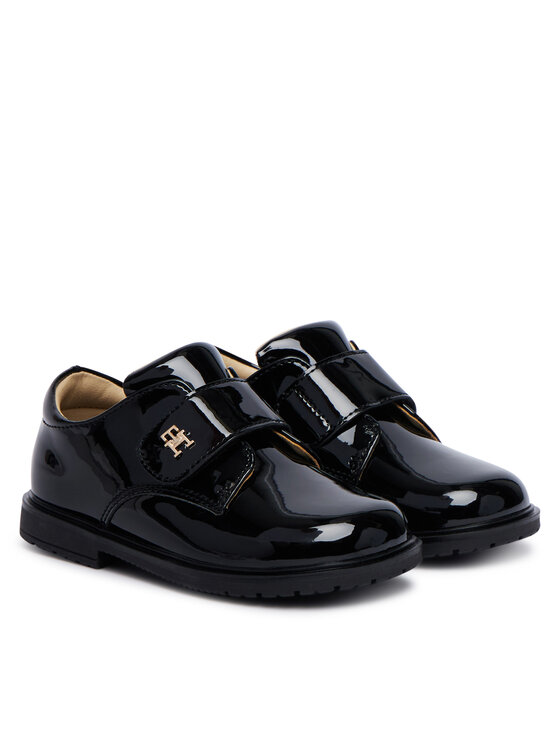 Tommy Hilfiger Półbuty Tommy Hilfiger Low Cut Velcro T1A4-35127-0774 Czarny