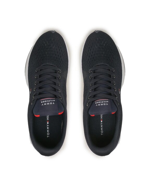Tommy Hilfiger Сникърси Tommy Hilfiger Lightweight Runner Knit FM0FM04700 Тъмносин