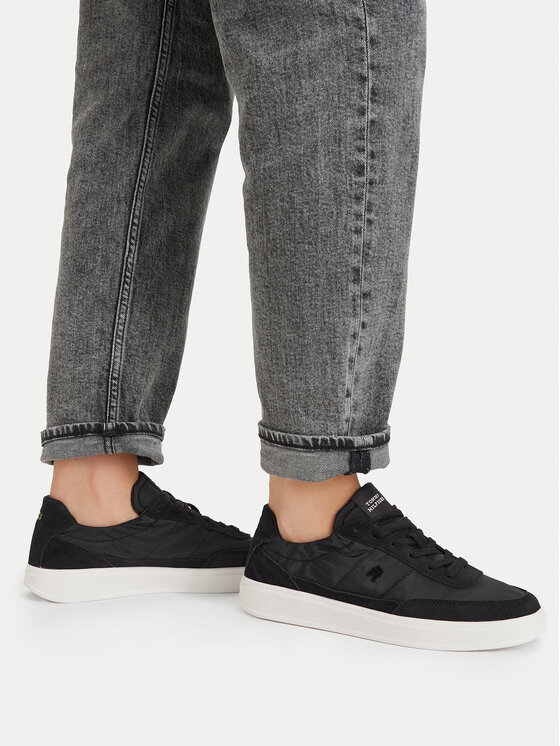 Tommy Hilfiger Sneakersy Tommy Hilfiger Th Heritage Nylon Sneaker FW0FW09405 Czarny