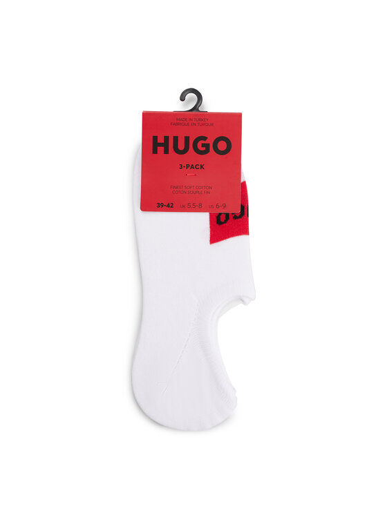 HUGO Șosete joase HUGO 50496082 Alb