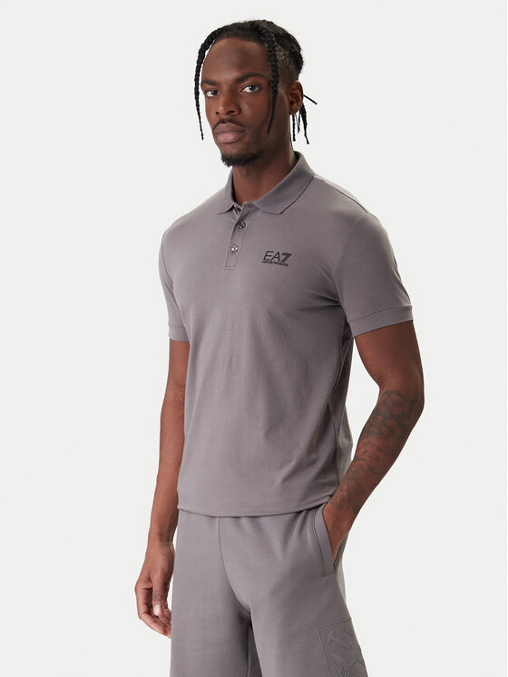 EA7 Emporio Armani EA7 Emporio Armani Polo 8NPF14 PJVQZ U8086 Gris Regular Fit