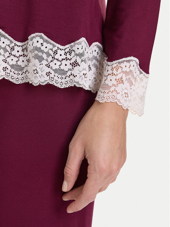 United Colors Of Benetton United Colors Of Benetton Pidžamska bluza 3Z123M07X Tamnocrvena Regular Fit