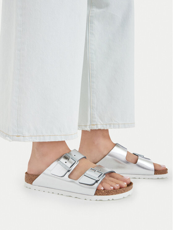 Birkenstock Iešļūcenes Birkenstock Arizona Metallic 1005961 Sudraba