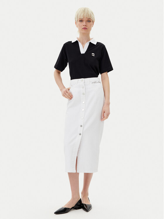 KARL LAGERFELD KARL LAGERFELD Polo majica A2W17111 Črna Regular Fit