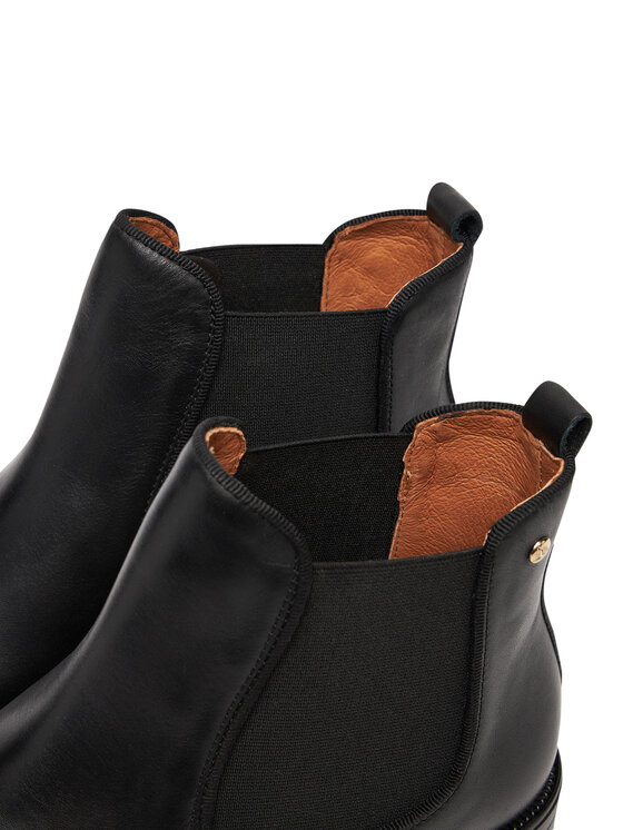 Pikolinos Kotníková obuv s elastickým prvkem Pikolinos W3C-8594 Černá