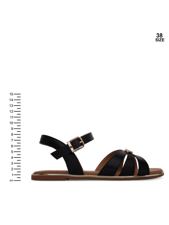 Tommy Hilfiger Sandale Tommy Hilfiger T3A2-34280-0326 S Crna