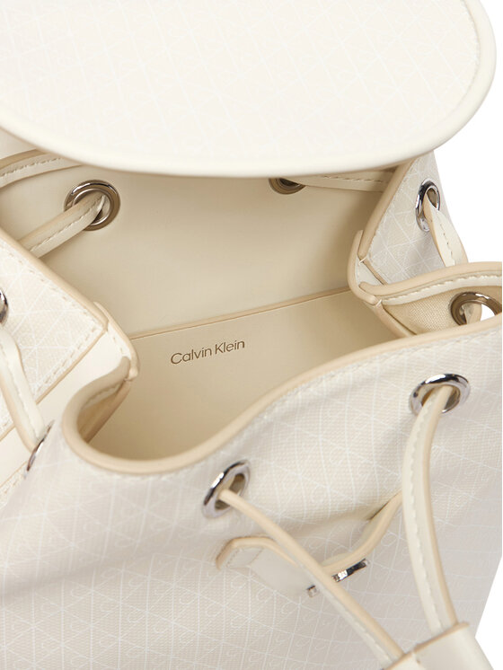 Calvin Klein Nahrbtnik Calvin Klein Emblem Aop Mini Backpack LV04F3507G Bela