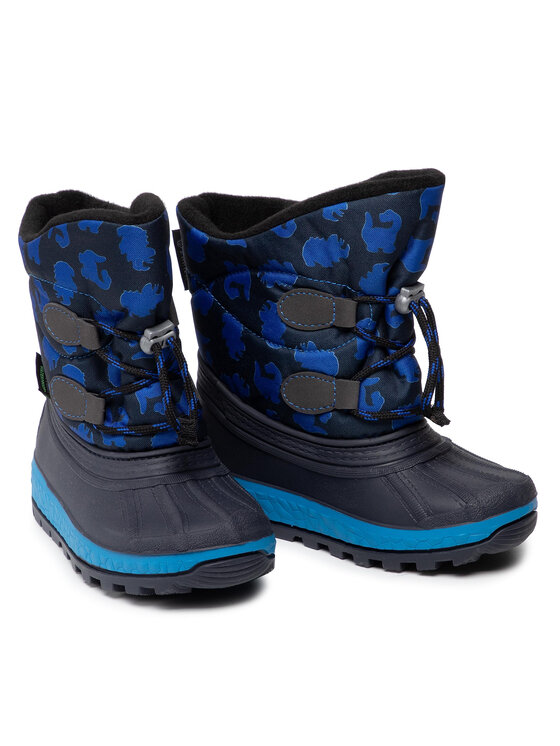 Boatilus Sniego batai Boatilus Youth Joggy Sport Lace NJ09 VAR.17ZT Tamsiai mėlyna