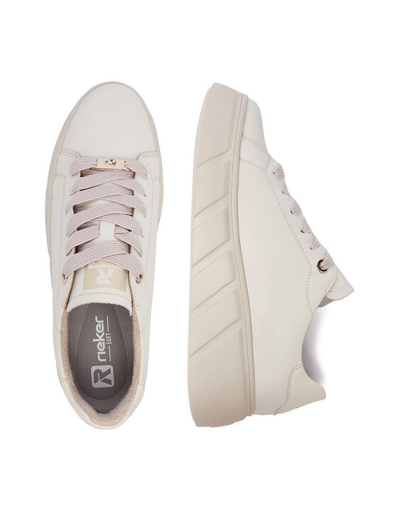 Rieker Sneakersy Rieker W2601-82 Biały