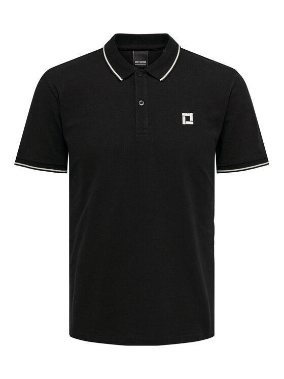 Only & Sons Only & Sons Polo Fletcher 22024827 Negro Regular Fit