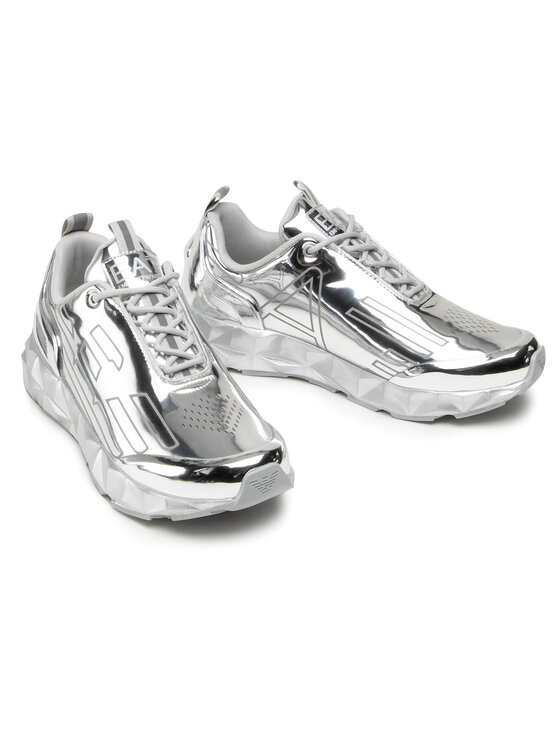 EA7 Emporio Armani Снікерcи EA7 Emporio Armani X8X033 XK183 N412 Срібний