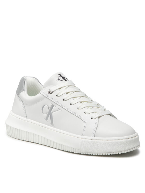 Calvin Klein Jeans Sneakersy Calvin Klein Jeans Chunky Cupsole Laceup Low Ess M YW0YW00701 Bílá