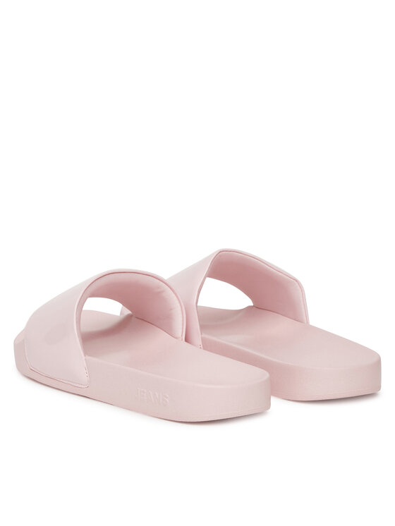 Tommy Jeans Nazouváky Tommy Jeans Flag Pool Slide Patent EN0EN02901 Růžová
