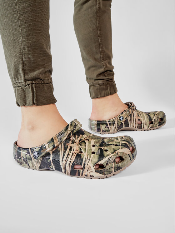 Crocs Natikači Crocs Classic Realtree 12132 Zelena