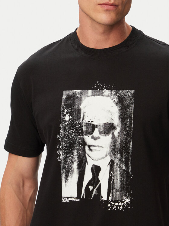 Karl Lagerfeld Jeans Karl Lagerfeld Jeans Camiseta B3M17006 Negro Regular Fit