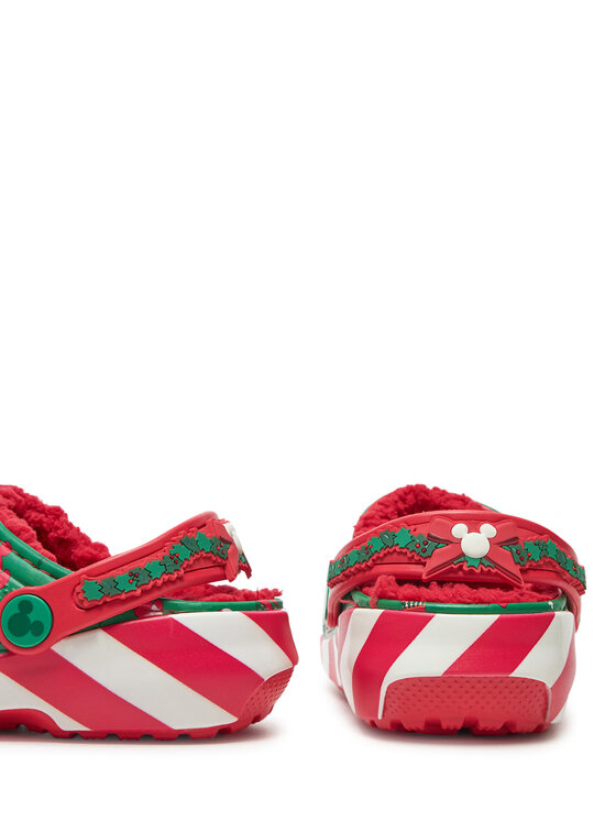 Crocs Шльопанці Crocs Classic Mickey Xmass Lined Clog K 210814 Зелений