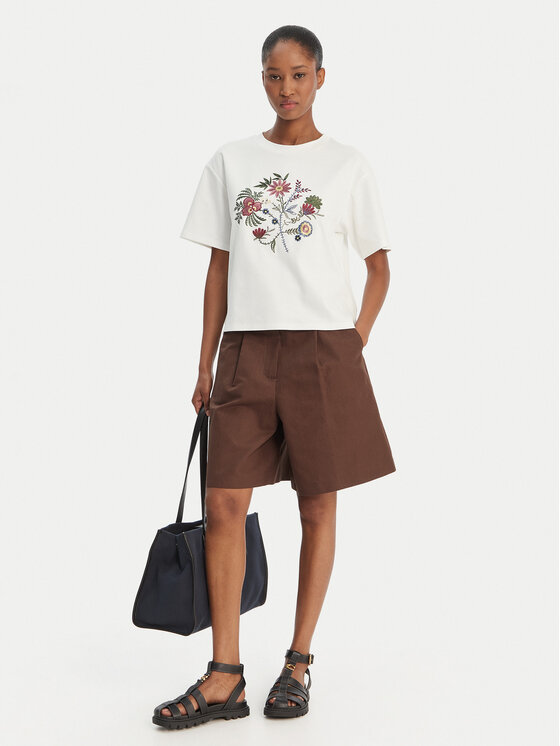 Weekend Max Mara Weekend Max Mara Camiseta Sabato 2615941112 Blanco Regular Fit