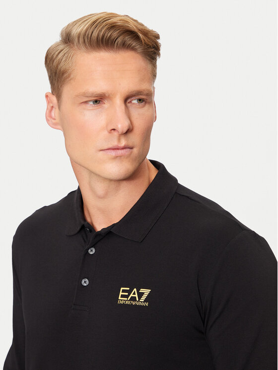 EA7 Emporio Armani EA7 Emporio Armani Polo 8NPF15 PJVQZ 0208 Nero Regular Fit