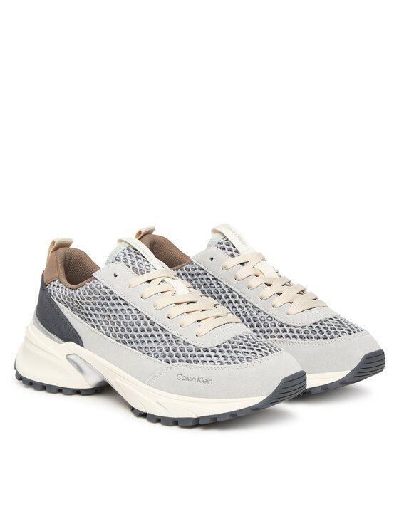 Calvin Klein Snīkeri Calvin Klein Hike Runner Lace Up Techmix YW0YW02030 Bēšs